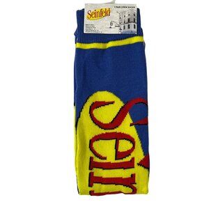 Seinfeld Crew Socks Mens 6-12 TV Show Graphic Novelty Funny Gift